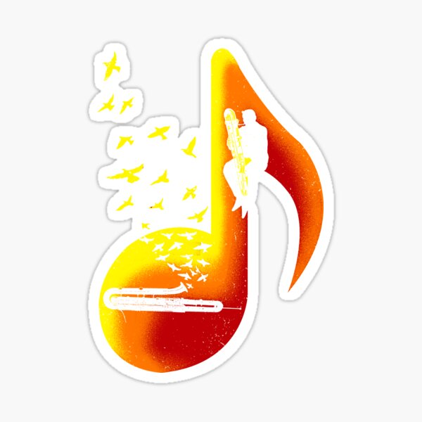 Music Contrabassoon Player Sticker