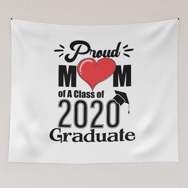 Item preview, Proud mom of a 2020 graduate- Graduate - Women's Graduation Gifts under 25 for college or high school grad- Crew neck  designed and sold by YouHappyMyHappy.