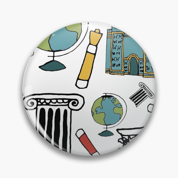 Item preview, History Teachers are my heroes cartoon pattern designed and sold by Ward Workshop Art.