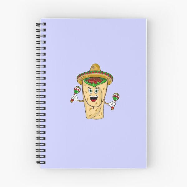 Item preview, Happy Burrito wearing sombrero and playing maracas cute cartoon  designed and sold by MindChirp.