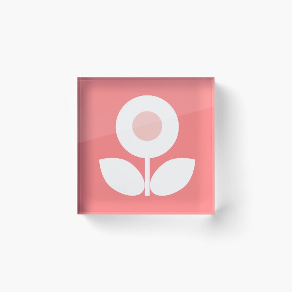Bloomin Rosie Acrylic Block