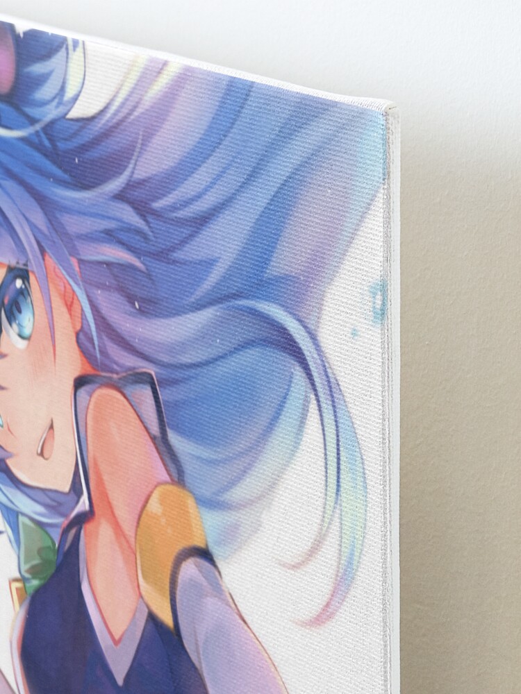 Shy Aqua KonoSuba Anime Girl Mounted Print for Sale by slinkraz