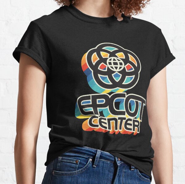 EPCOT Center BLK rainbow Classic T-Shirt