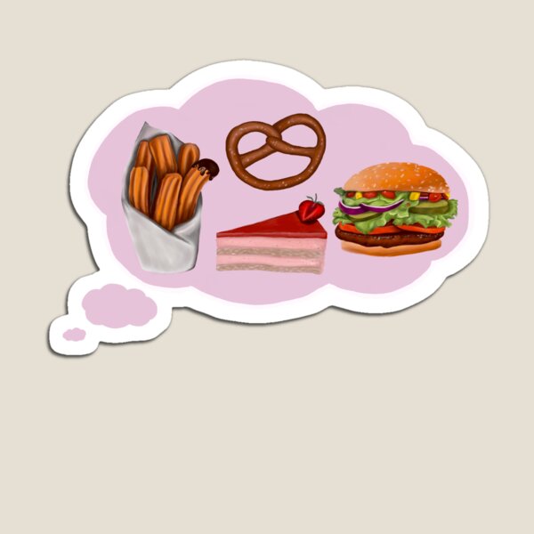 Thinking about snacks Magnet