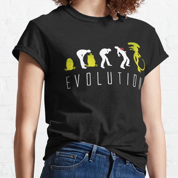 Alien evolution t shirt best sale