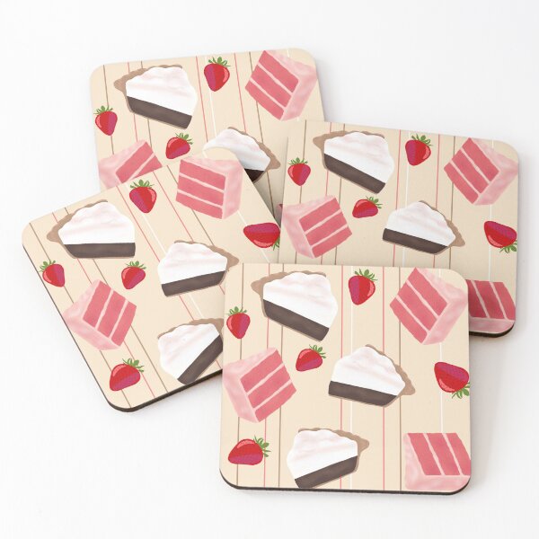 Item preview, Chocolate Pie and Strawberry Cake Pattern designed and sold by Diana Garrison.
