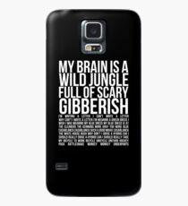 Monkey Monkey Underpants (white text) Case/Skin for Samsung Galaxy