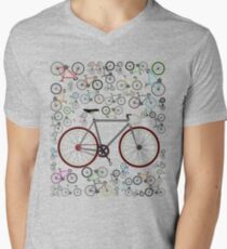 Love Fixie Road Bike Men's V-Neck T-Shirt