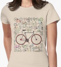 Love Fixie Road Bike Women's Fitted T-Shirt