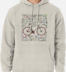 Love Fixie Road Bike Pullover Hoodie