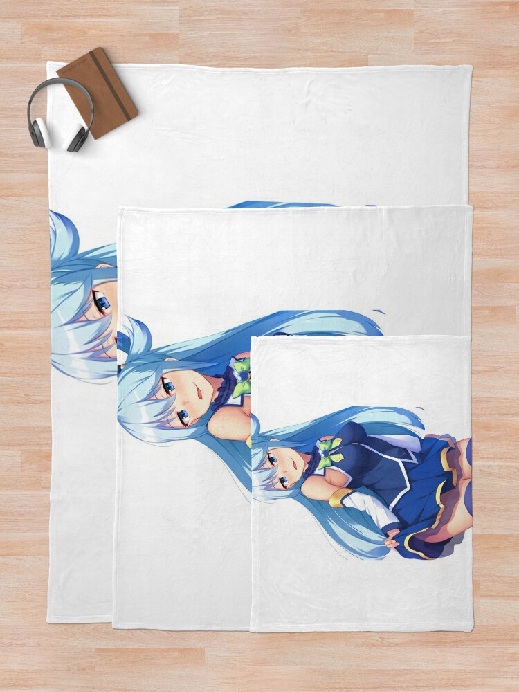 Shy Aqua KonoSuba Anime Girl | Mounted Print