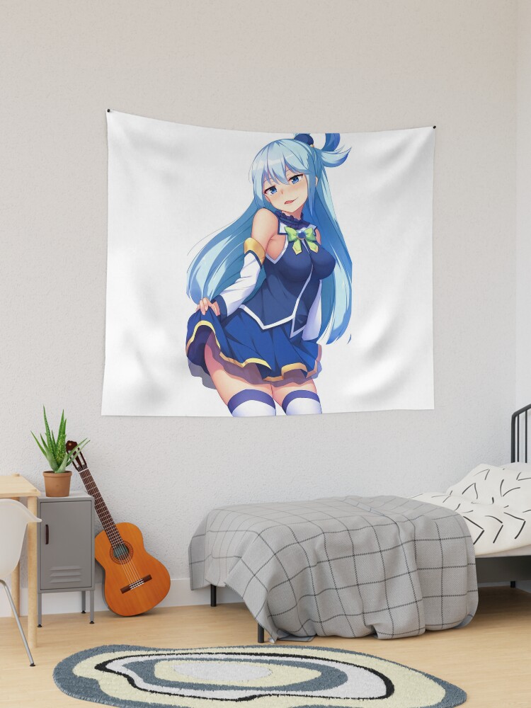 Funny Aqua KonoSuba Anime Girl Sticker for Sale by slinkraz