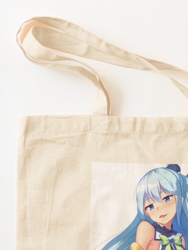 Happy Aqua KonoSuba Anime Girl 2 Tote Bag for Sale by slinkraz