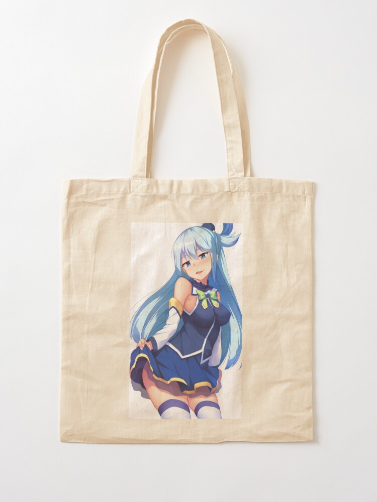 Happy Aqua KonoSuba Anime Girl 2 Tote Bag for Sale by slinkraz