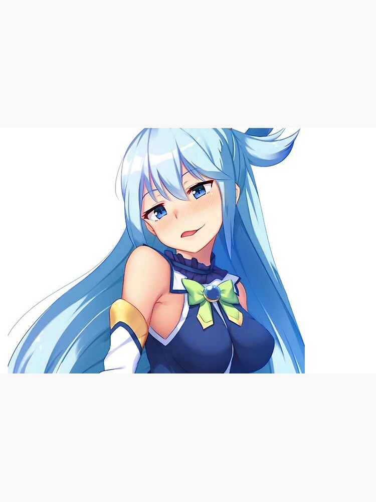 Cute Aqua KonoSuba Anime Greeting Card for Sale by slinkraz