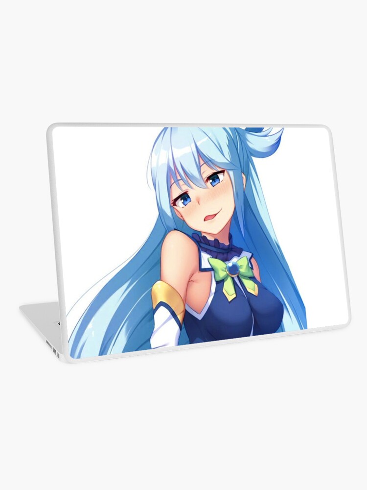 Shy Aqua KonoSuba Anime Girl | Mounted Print