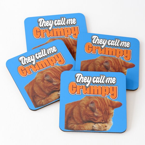 Item preview, They call me Grumpy - a lovely design that will appeal to most cat lovers - just don't leave me alone! designed and sold by JOHNC1.