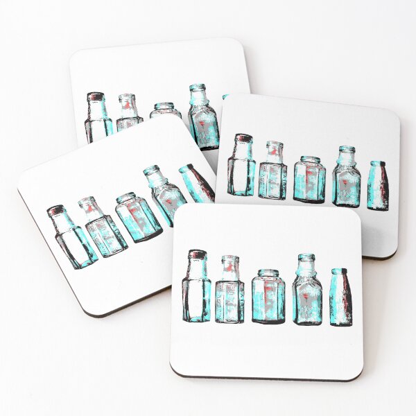 Item preview, Victorian glass bottles - vintage, retro designed and sold by circuitsnap.