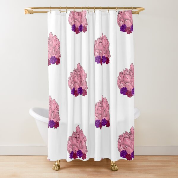Home & Living Decor Rose Quartz Shower Stall Curtains ROSE QUARTZ CUSTOM Shower Curtains Luxury Shower Drape and Home Decor