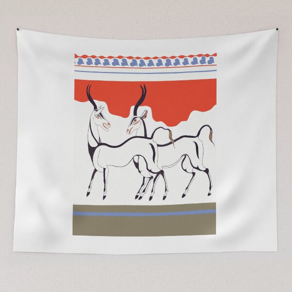 Item preview, Minoan Antelope Fresco Restoration designed and sold by W. Sheppard Baird.