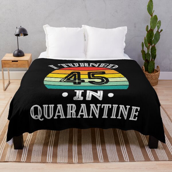 Item preview, I Turned 45 in Quarantine,45th Quarantine Birthday,Vintage Birthday designed and sold by meedTee.