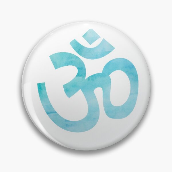Item preview, Om - Blue Watercolour Yoga Art Design designed and sold by TresChicXO.