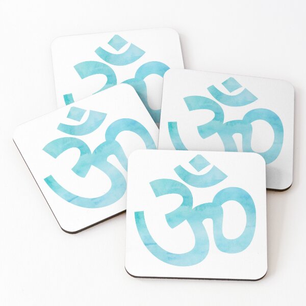 Item preview, Om - Blue Watercolour Yoga Art Design designed and sold by TresChicXO.