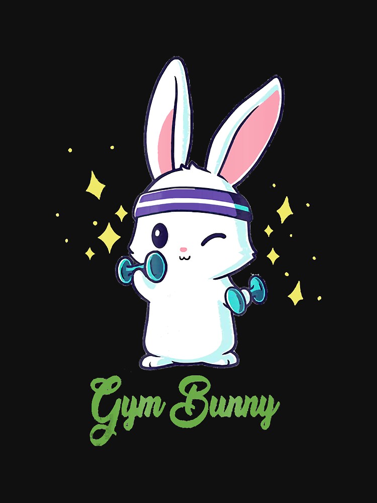 "Gym Bunny Fitness Rabbit Lover Gym" Active TShirt by LamaraGodina