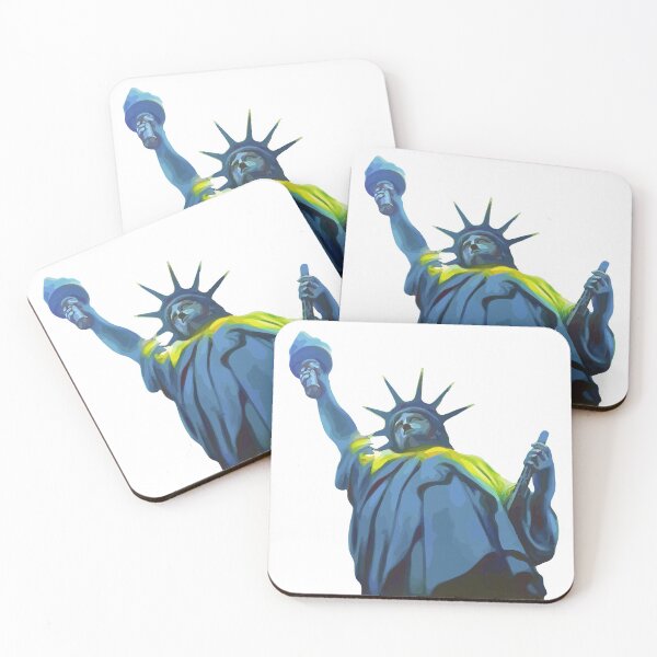 Item preview, Blue Statue of Liberty Illustration  designed and sold by KarolinaPaz.