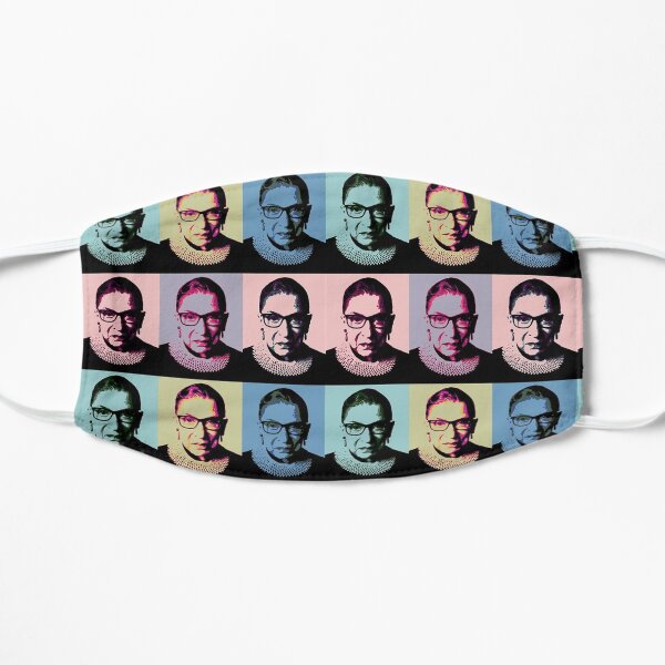 Notorious RBG - in muted colors Flat Mask