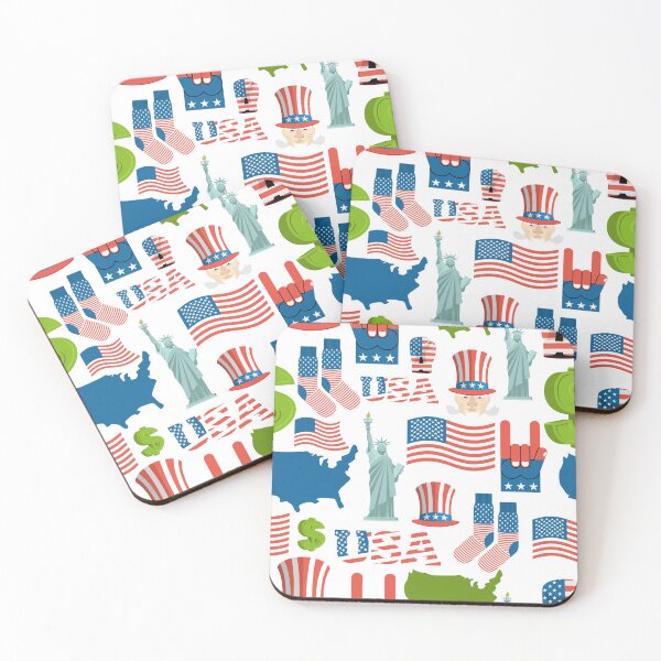 Item preview, America Icons Pattern designed and sold by OGF Travel.