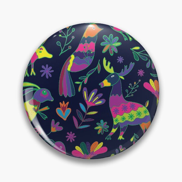 Item preview, Seamless Mexican Otomi Style Bright Pattern designed and sold by CrisBanana.