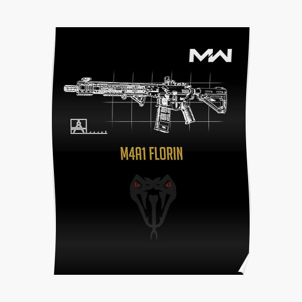 M4a1 Florin Poster By Lojafps Redbubble