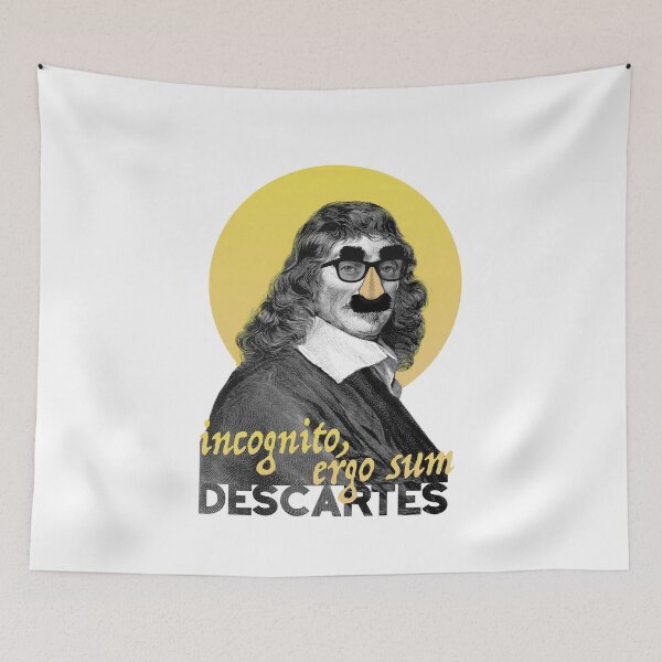 Artikelvorschau, Incognito, Ergo Sum - Descartes (Version 2) entworfen und verkauft von wearphilosophy.