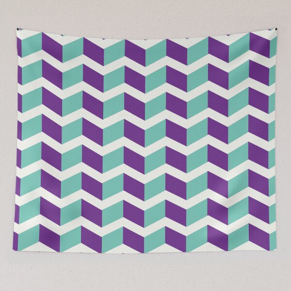 Item preview, Purple and Teal Staggered Pattern designed and sold by BrennaAldredge.