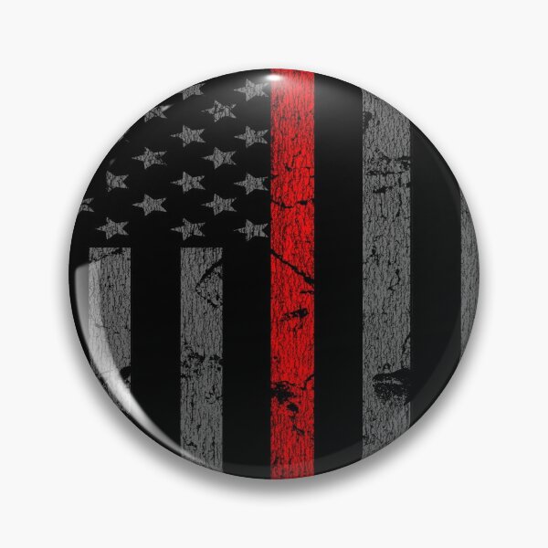 Item preview, Thin Red Line Distressed Firefighter Support designed and sold by Tee Kaboom!.