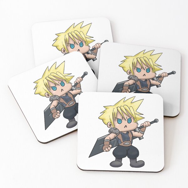 Item preview, Chibi Cloud Kawaii Final Fantasy 7 Cloud Strife designed and sold by Murrays Designs.