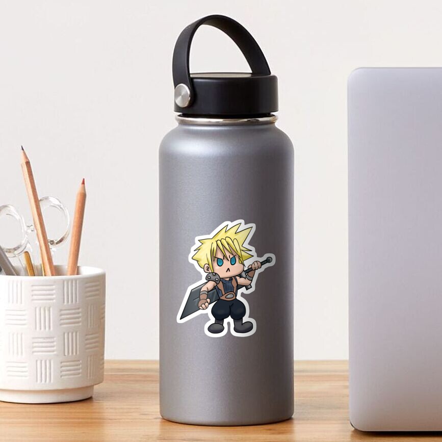 Chibi Cloud Kawaii Final Fantasy 7 Cloud Strife Sticker For Sale By