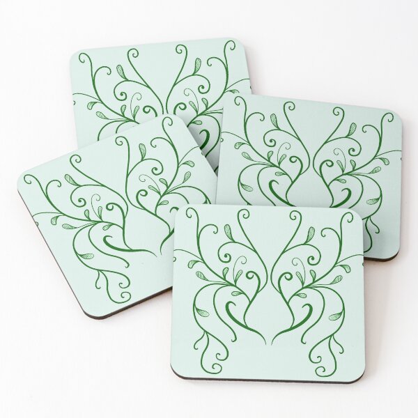 Item preview, Ornamental leaf folk art  designed and sold by piastrelli.