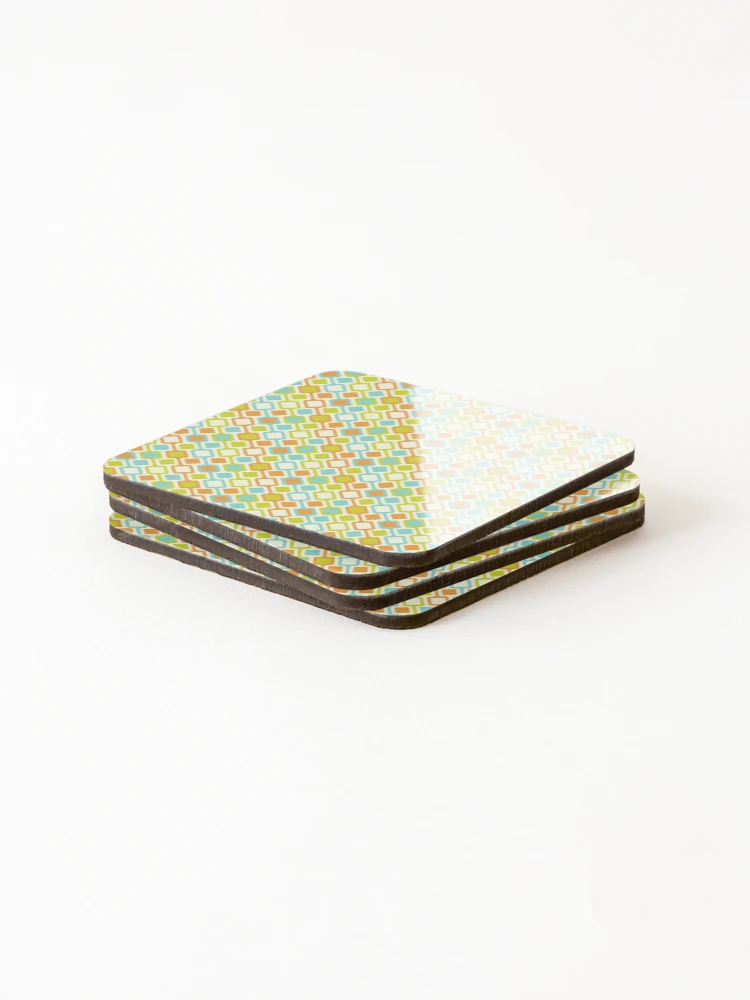 Thumbnail 4 of 5, Coasters (Set of 4), Retro Blocks designed and sold by RalphAndArthur.