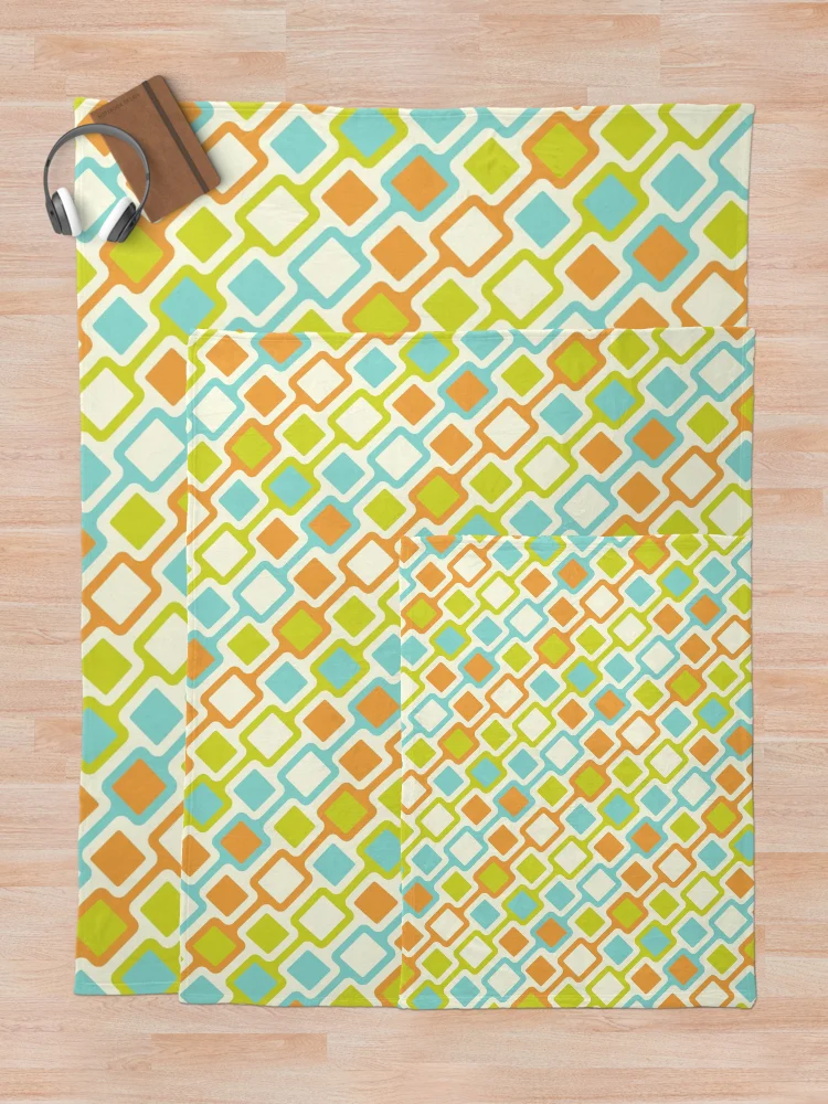 Thumbnail 5 of 6, Throw Blanket, Retro Blocks designed and sold by RalphAndArthur.