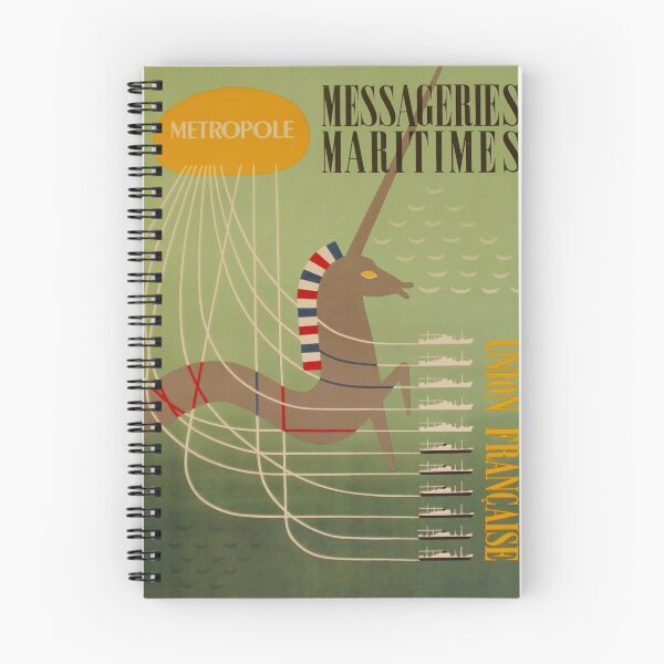 Item preview, Messageries Maritimes Metropole vintage travel poster designed and sold by stickart-marek.