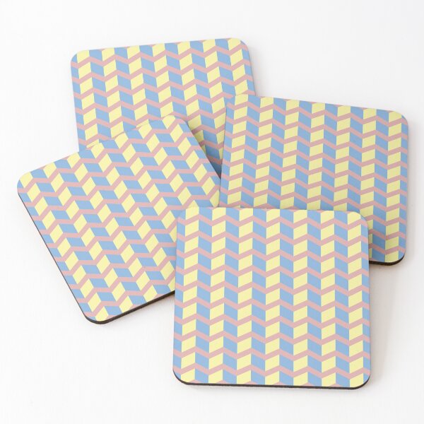 Item preview, Yellow and Blue Staggered Pattern designed and sold by BrennaAldredge.