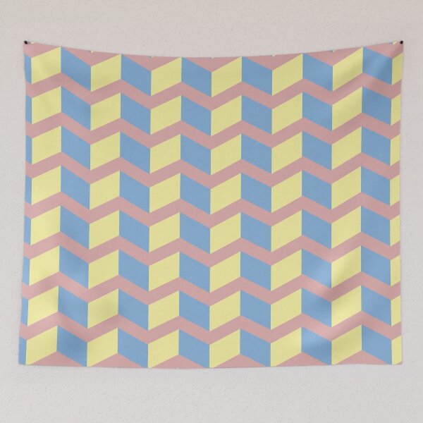 Item preview, Yellow and Blue Staggered Pattern designed and sold by BrennaAldredge.