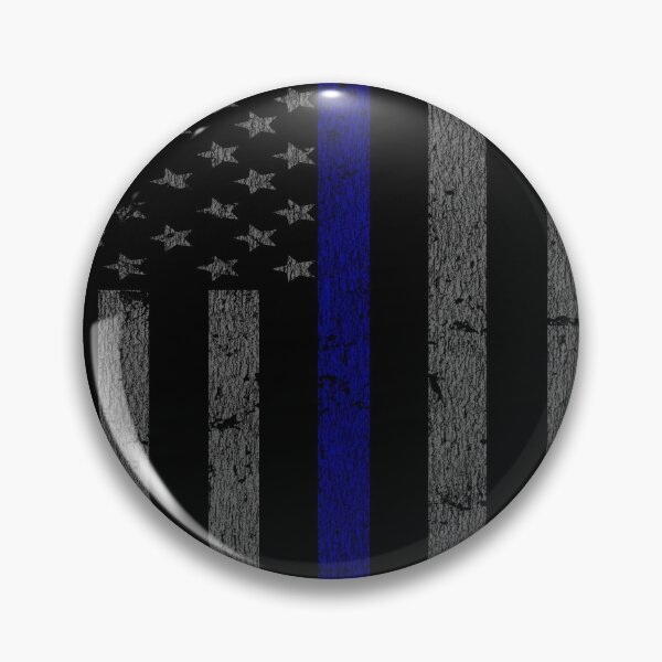 Item preview, Thin Blue Line Police Support American Flag designed and sold by Tee Kaboom!.