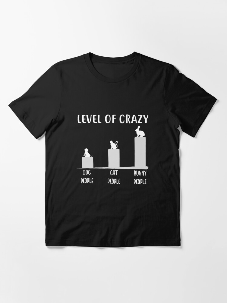 Level Of Crazy Bunny Funny Rabbit Gift' Unisex Baseball T-Shirt