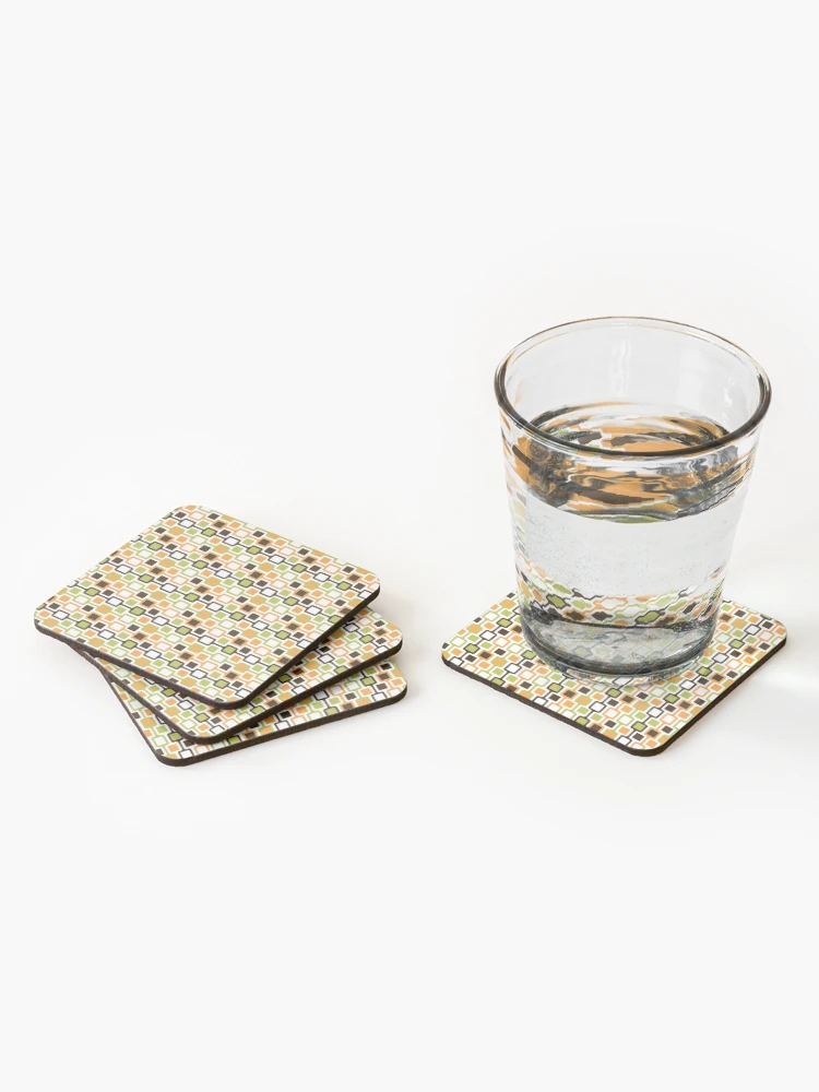 Thumbnail 2 of 5, Coasters (Set of 4), Retro Blocks designed and sold by RalphAndArthur.