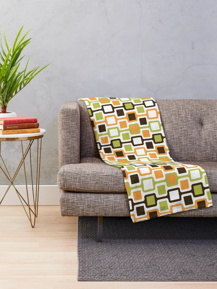 Thumbnail 2 of 6, Throw Blanket, Retro Blocks designed and sold by RalphAndArthur.