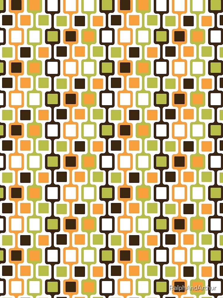 Thumbnail 3 of 3, Scarf, Retro Blocks designed and sold by RalphAndArthur.