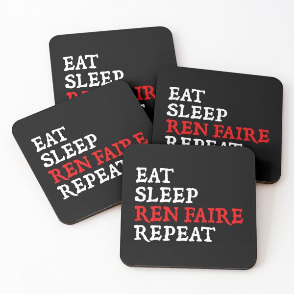 Item preview, Eat Sleep Ren Faire Repeat designed and sold by Cat Lady Designs.